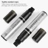 ARTEZA Metallic Acrylic Paint Pens, Set of 2, Silver & Gold, 3-in-1 Multi-Line Nibs, 5–15 mm Line, UV-Resistant Paint Markers for Rocks, Glass, Metal, and Wood, Art Supplies for Office and Home(Black)