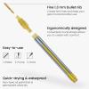ARTEZA Metallic Oil Based Paint Markers, 12-Pack, 6 Silver and 6 Gold, 1.3 mm Line, Permanent Pens, Craft and Art Supplies for Canvas, Wood, Glass(Metallic)