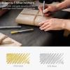 ARTEZA Metallic Oil Based Paint Markers, 12-Pack, 6 Silver and 6 Gold, 1.3 mm Line, Permanent Pens, Craft and Art Supplies for Canvas, Wood, Glass(Metallic)