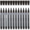 ARTEZA Oil Based Paint Markers, 12-Pack, White, 2.5 mm Line, Permanent Pens, Waterproof Craft and Art Supplies for Stone, Wood, Glass, Metal, Canvas(Small barrel)