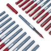 ARTEZA Rollerball Pens Fine Point, Set of 20 Blue Liquid Ink, Extra Fine 0.5 mm Needle Tip Pen, Make Precise Lines, Office Supplies for Writing, Notetaking, and Drawing(Red)