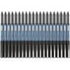 ARTEZA Rollerball Pens Fine Point, Set of 20 Blue Liquid Ink, Extra Fine 0.5 mm Needle Tip Pen, Make Precise Lines, Office Supplies for Writing, Notetaking, and Drawing(Black)