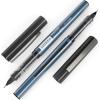 ARTEZA Rollerball Pens Fine Point, Set of 20 Blue Liquid Ink, Extra Fine 0.5 mm Needle Tip Pen, Make Precise Lines, Office Supplies for Writing, Notetaking, and Drawing(Black)