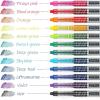 ARTEZA Rollerball Pens Fine Point, Set of 20 Blue Liquid Ink, Extra Fine 0.5 mm Needle Tip Pen, Make Precise Lines, Office Supplies for Writing, Notetaking, and Drawing(Multicolor)