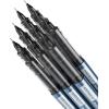 ARTEZA Rollerball Pens Fine Point, Set of 20 Blue Liquid Ink, Extra Fine 0.5 mm Needle Tip Pen, Make Precise Lines, Office Supplies for Writing, Notetaking, and Drawing(Black)