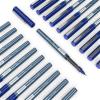 ARTEZA Rollerball Pens Fine Point, Set of 20 Blue Liquid Ink, Extra Fine 0.5 mm Needle Tip Pen, Make Precise Lines, Office Supplies for Writing, Notetaking, and Drawing(Blue)