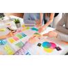 ARTEZA Sticky Notes 12 Pads, 100 Sheets, 6 Assorted Colors, Re-Adhesive, Office Supplies for To-Do Lists, Reminders & Studying