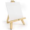 ARTEZA Tripod Easel, Pack of 6, 12 Inches, Natural Pine Wood Finish for Small to Medium Canvases with Non-Slip Legs