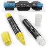 Arteza 150 Chalkboard Labels + 3 White Chalk Markers – Removable Chalk Labels for Jars – Waterproof Mason Jar Stickers(3 Colors)