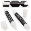 Arteza 150 Chalkboard Labels + 3 White Chalk Markers – Removable Chalk Labels for Jars – Waterproof Mason Jar Stickers(White)