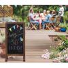 Arteza 40×20 Inch A-Frame Chalkboard Easel Set, Outdoor Chalkboard Sign with Chalk Sticks, Chalk Markers, Erasers, and Stencils, Standing Sign, Office Supplies for Businesses, Announcements & Events(40×20 Inch)