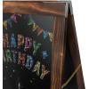Arteza 40×20 Inch A-Frame Chalkboard Easel Set, Outdoor Chalkboard Sign with Chalk Sticks, Chalk Markers, Erasers, and Stencils, Standing Sign, Office Supplies for Businesses, Announcements & Events(40×20 Inch)