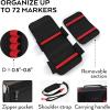 Arteza Art Markers Organizer (72 Slots), Carrying Case for Travel & Storage with Zipper Pocket, Handle, Removable & Adjustable Strap, Art Supplies for Artists And Beginners, Black(Black)