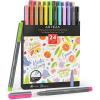 ARTEZA Felt Tip Pens, Set of 24 Seasonal Brush Tip Calligraphy Pens, Dye-Based Ink(24 Seasonal Brush Tip)