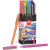 ARTEZA Felt Tip Pens, Set of 24, Sherbet Colors, 1.0–1.5mm Fiber Tip, Quick-Drying Ink(Pink)