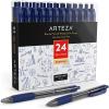 ARTEZA Gel Pen Refills, Pack of 50 – Blue Ink Rollerball Refills with Fine Tip, Quick-Drying, Non-Toxic, for Office, School & Everyday Writing(24 Pack)