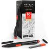 imageARTEZA HB Mechanical Pencil Pack of 20 07 Millimeter Medium Point Lead and Replaceable Eraser LatexFree Grip Office and School Supplies1 Count Pack of 16
