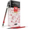 ARTEZA Red Gel Pens Pack of 24, 0.7mm Medium Point, Quick Drying Ink for Smooth Writing, Office & School Supplies(1 Count (Pack of 36))