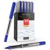 ARTEZA Rollerball Pens, Pack of 20 – Blue Liquid Ink Pens with 0.7 mm Fine Point for Note-Taking, Bullet Journaling, Office & School Writing Tasks(Blue)
