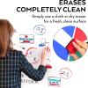 ARTEZA Dry Erase Markers Bulk Pack of 52, 12 Assorted Colors, Low-Odor Ink Whiteboard Pens with Chisel Tip, Office Supplies for Classroom, Home & Teachers(4 Colors)