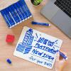 ARTEZA Dry Erase Markers Bulk Pack of 52, 12 Assorted Colors, Low-Odor Ink Whiteboard Pens with Chisel Tip, Office Supplies for Classroom, Home & Teachers(Blue)