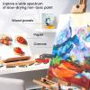 ARTEZA Oil Paint Set – 24 Multicolor Tubes (0.4 Fluid Ounces Each), Vibrant Oil-Based Paints for Canvas & Art Projects