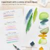 ARTEZA Paint Brush Set, 72 Brushes with Foam, Flat & Detail Tips, Mixed Handles, Art Brushes for Watercolor, Acrylic on Canvas, Paper or Wood(Detail Paint Brushes)