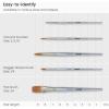 ARTEZA Paint Brush Set, 72 Brushes with Foam, Flat & Detail Tips, Mixed Handles, Art Brushes for Watercolor, Acrylic on Canvas, Paper or Wood(Watercolor Brushes Set B)