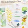 ARTEZA Paint Brush Set, 72 Brushes with Foam, Flat & Detail Tips, Mixed Handles, Art Brushes for Watercolor, Acrylic on Canvas, Paper or Wood(Watercolor Brushes Set A)
