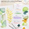 ARTEZA Paint Brush Set, 72 Brushes with Foam, Flat & Detail Tips, Mixed Handles, Art Brushes for Watercolor, Acrylic on Canvas, Paper or Wood(Watercolor Brushes Set B)