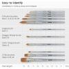 ARTEZA Paint Brush Set, 72 Brushes with Foam, Flat & Detail Tips, Mixed Handles, Art Brushes for Watercolor, Acrylic on Canvas, Paper or Wood(Watercolor Set)