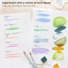ARTEZA Paint Brush Set, 72 Brushes with Foam, Flat & Detail Tips, Mixed Handles, Art Brushes for Watercolor, Acrylic on Canvas, Paper or Wood(Watercolor Set)