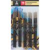 imageARTEZA Paint Brush Set 72 Brushes with Foam Flat ampamp Detail Tips Mixed Handles Art Brushes for Watercolor Acrylic on Canvas Paper or WoodDetail Paint Brushes