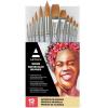 imageARTEZA Paint Brush Set 72 Brushes with Foam Flat ampamp Detail Tips Mixed Handles Art Brushes for Watercolor Acrylic on Canvas Paper or WoodWatercolor Set