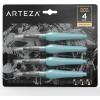 ARTEZA Water Brush Pen, Set of 4, Assorted Soft Nylon Bristle Tips, Self-Moistening Water Brush, Refillable Water Pen(Set of 4)