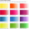 Arteza Gouache Paint, 12 Colors, Neon Tones, 0.4 US fl oz Tubes, Opaque Water-Based Paint for Canvas and Paper, Art Supplies for Professionals, Students