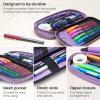 Arteza Pencil Case, Purple Pencil Pouch with Zipper Closure, School Supplies for Students and Teachers(Purple)
