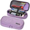 Arteza Pencil Case, Purple Pencil Pouch with Zipper Closure, School Supplies for Students and Teachers(Purple)