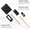 ARTEZA Foam Paint Brushes, Set of 50, Includes 25 x 1 Inch & 25 x 2 Inch Sponge Brushes