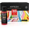 imageArteza Craft Acrylic Paint Set of 20 Classic Colors 202oz 60 ml Bottles WaterBased Acrylic Craft Paint for Art ampamp DIY Projects on Glass Wood Ceramics Fabrics Paper ampamp Canvas