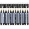 ARTEZA Oil Based Paint Markers, 12-Pack, Black, 2.5 mm Permanent Pens, Waterproof Craft and Art Supplies for Stone, Wood, Glass, Metal, Canvas, Paper