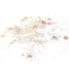 Arteza Chunky Glitter, Set of 2 Colors, White and Purple Holographic Glitter Shapes in 5-g Jars