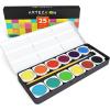 ARTEZA Watercolor Paint Set for Kids, 25 Water Colors, Watercolor Set Includes Paint Brush, Watercolor Supplies for Kids