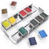 ARTEZA Watercolor Paint, Set of 12 Assorted Vibrant Colors in Half Pans, Tin Box with Water Brush Pen for Artists, and Beginners