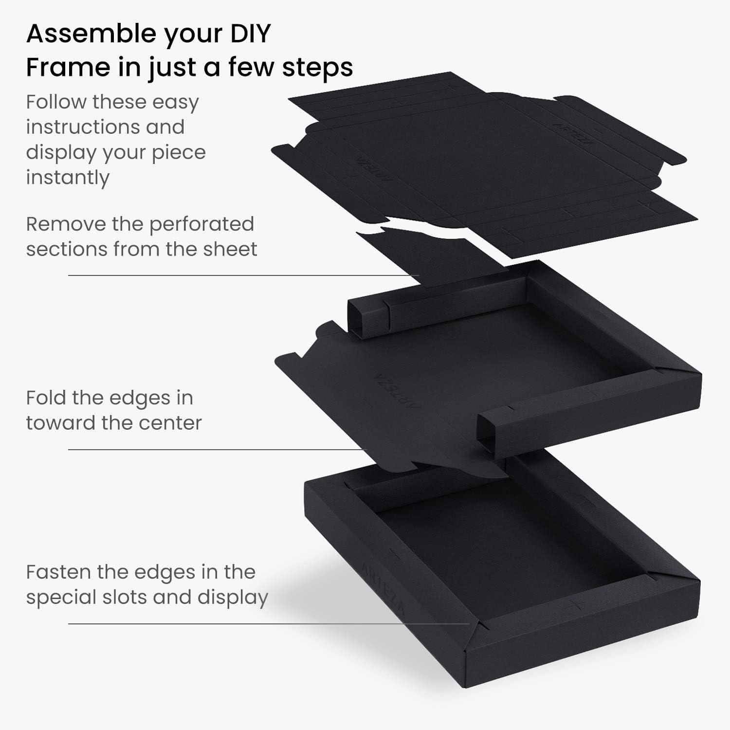 imageARTEZA Metallic Gouache Paint Set with Black Canvas Paper Includes 12 Gouache Colors Foldable Canvas DIY Art Kit for Artists amp BeginnersBlack