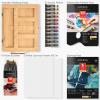 Arteza Acrylic Art Set, Includes Tabletop Easel, 12 Acrylic Paint Tubes, Palette Paper, 10 Paintbrushes, Canvas Pads & Canvas Panels, Art Supplies for Beginners and Professional Artists(Art Set with Easel)
