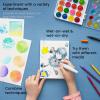Arteza Kids Watercolor Painting Art Set, Watercolor Paint 36 and Foldable Canvas Paper Bundle, DIY Painting Kit, Art Supplies for Kids and Adults(5×6.6 Inches (Kids Bundle))