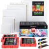 imageARTEZA Acrylic Paint 60 Colors and Canvas Multi Pack Set of 10 Bundle Painting Art Supplies for Artist Hobby Painters amp Beginners
