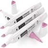 Arteza EverBlend Art Markers Fluorescent Coral A302 (Set of 4), Alcohol Based Sketch Markers with Dual Tips (Fine and Broad Chisel) for Painting, Coloring, Sketching and Drawing(Bubble Bath Pink A4817 (Set of 4))