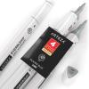 Arteza EverBlend Art Markers Fluorescent Coral A302 (Set of 4), Alcohol Based Sketch Markers with Dual Tips (Fine and Broad Chisel) for Painting, Coloring, Sketching and Drawing(Glacier Blue A251 (Set of 4))